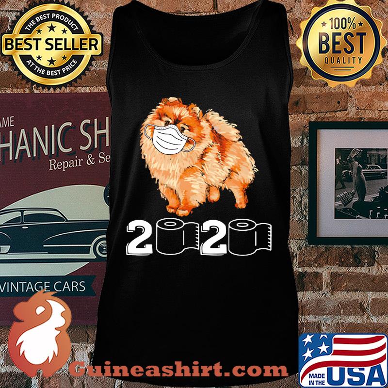 Pomeranian mask 2020 toilet paper s Tank top