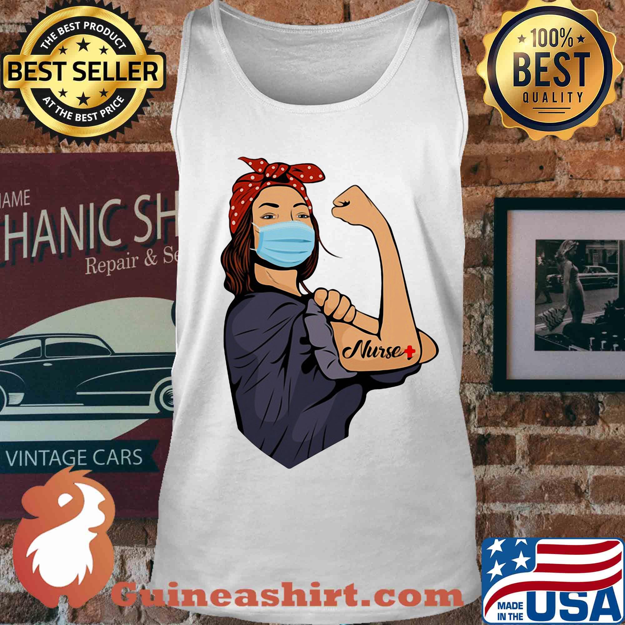 Pop Art Sexy Strong Woman Nurse s Tank top