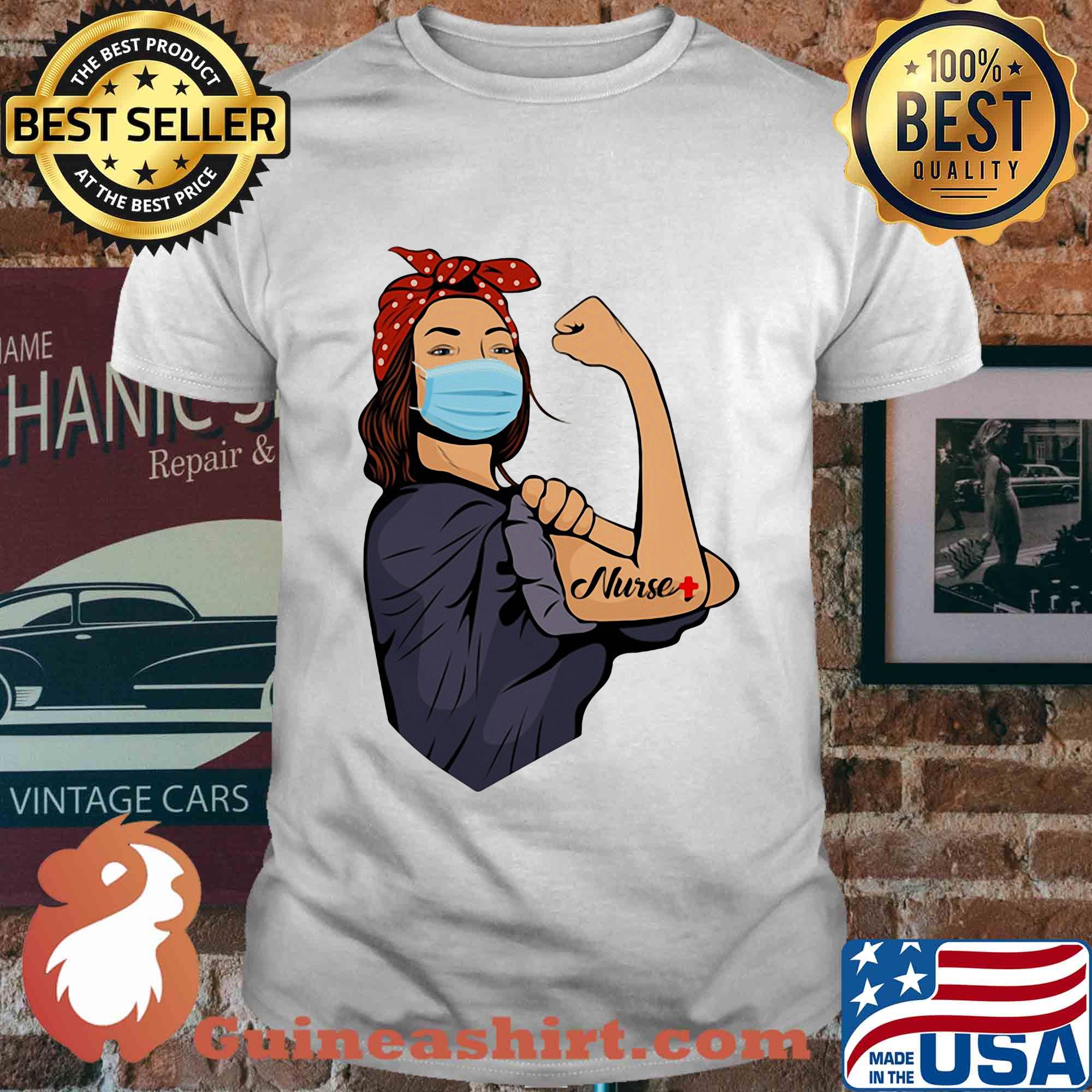 Pop Art Sexy Strong Woman Nurse shirt