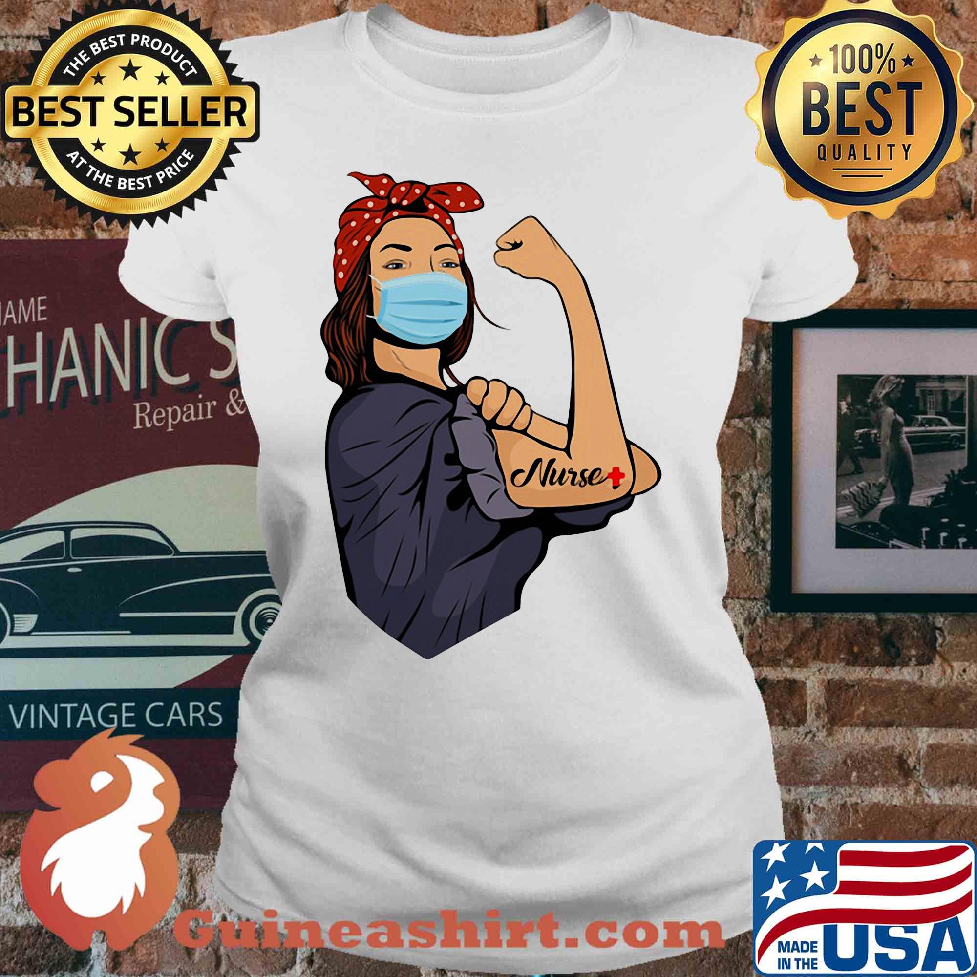 Pop Art Sexy Strong Woman Nurse s V-neck