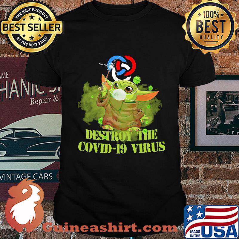 Primerica baby yoda destroy the covid-19 virus shirt