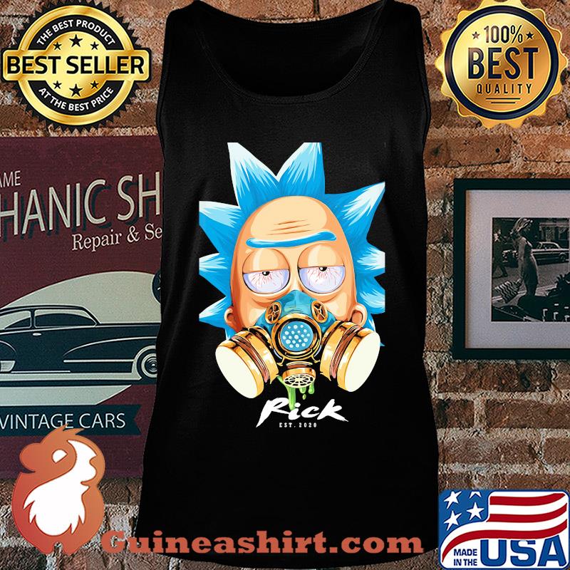 Rick with gas mask est 2020 covid-19 s Tank top