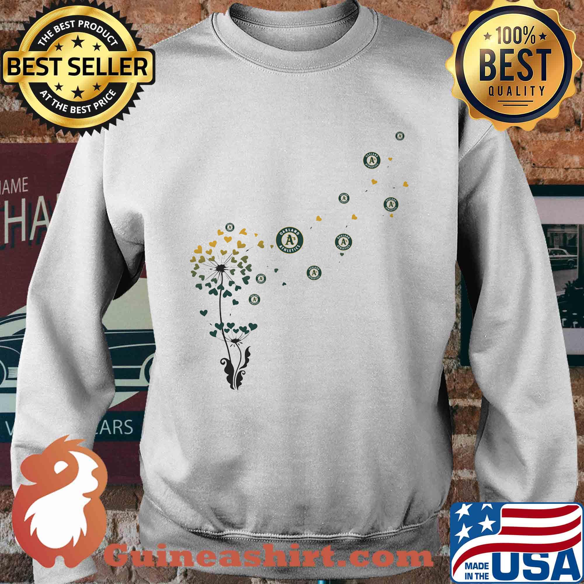 Romantic Dandelion Machine Embroidery Oakland Athletics Baseball s Sweater