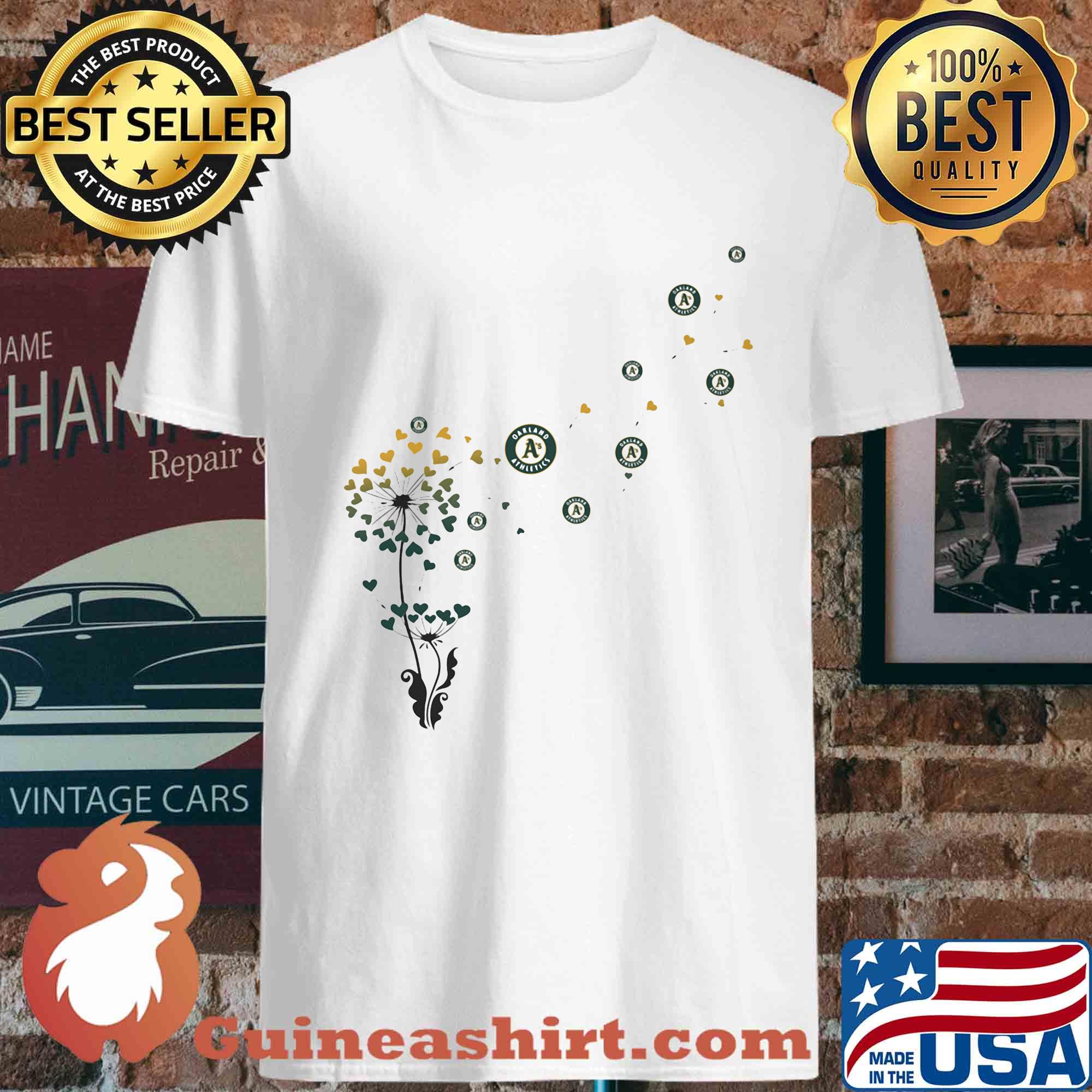 Romantic Dandelion Machine Embroidery Oakland Athletics Baseball s Unisex