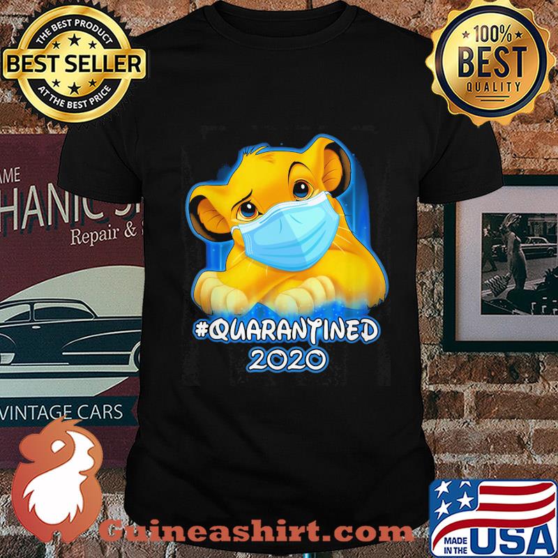 Simba quarantined 2020 Disney mask Covid-19 shirt