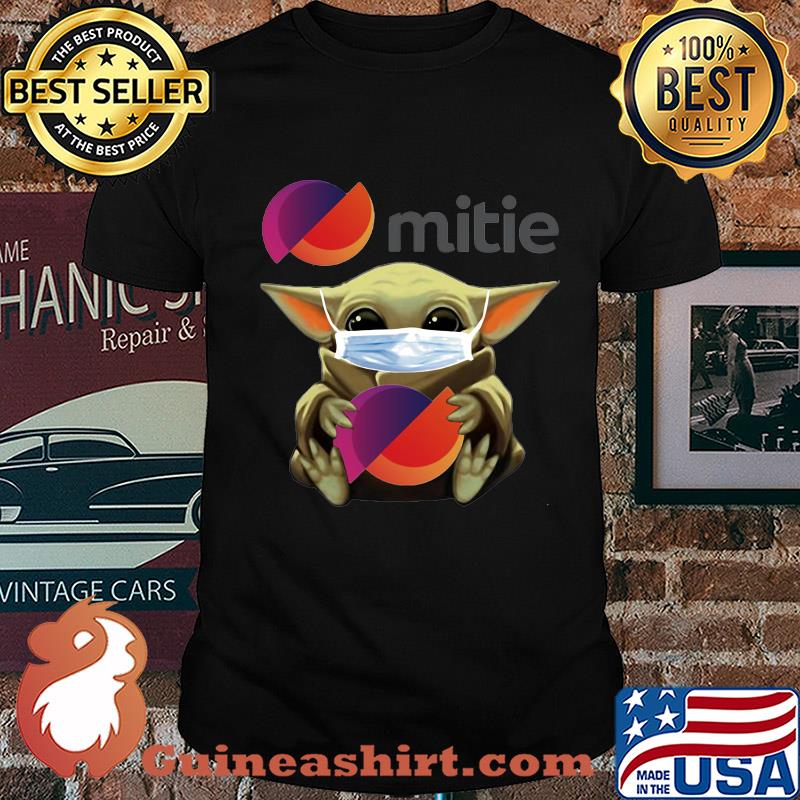 Star wars baby yoda hug mitie mask covid-19 shirt