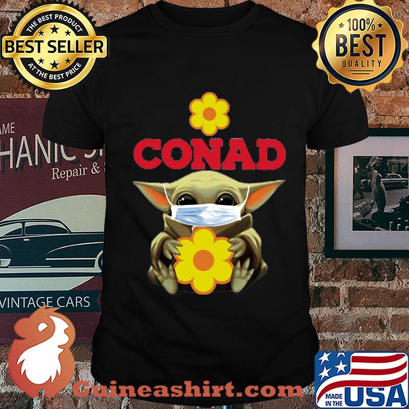 Star wars baby yoda mask hug conad covid-19 2020 shirt