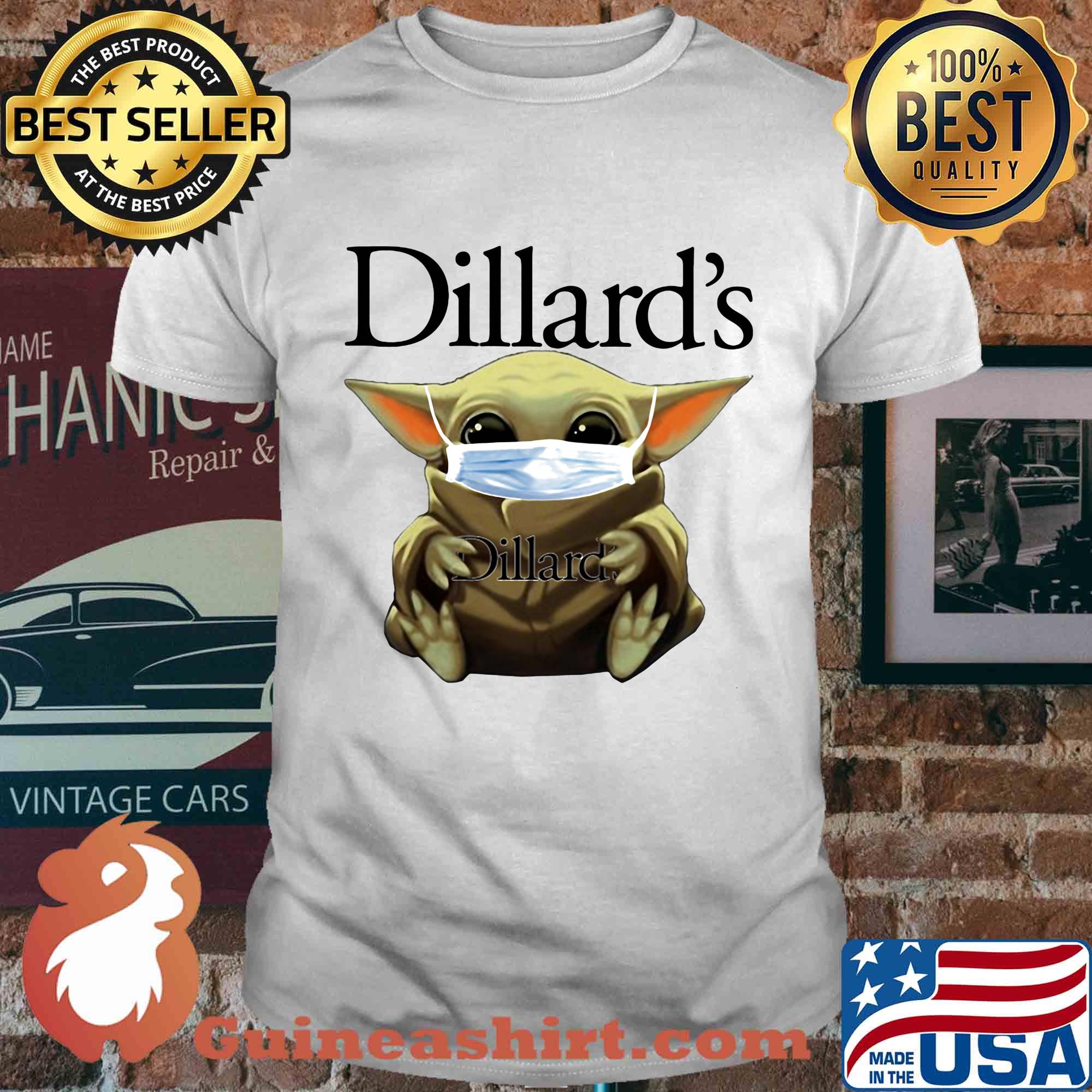 Star wars baby yoda mask hug dillard’s covid-19 shirt