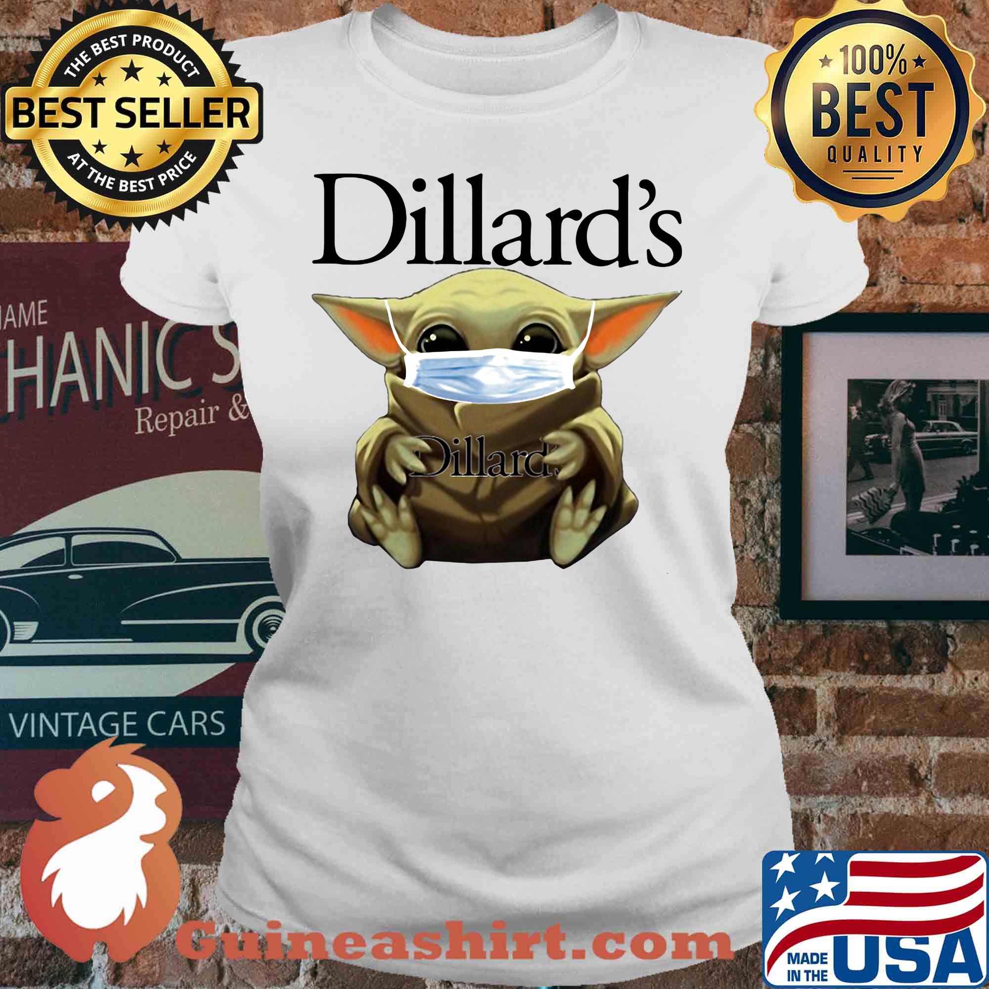 Star wars baby yoda mask hug dillard’s covid-19 s V-neck