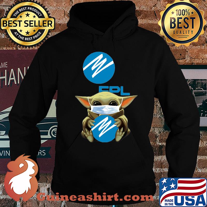 Star wars baby yoda mask hug florida power & light covid-19 s Hoodie