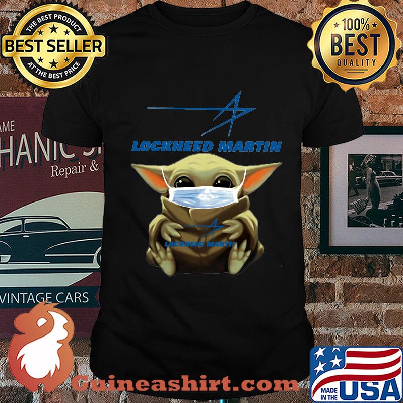Star wars baby yoda mask hug lockheed martin covid-19 shirt