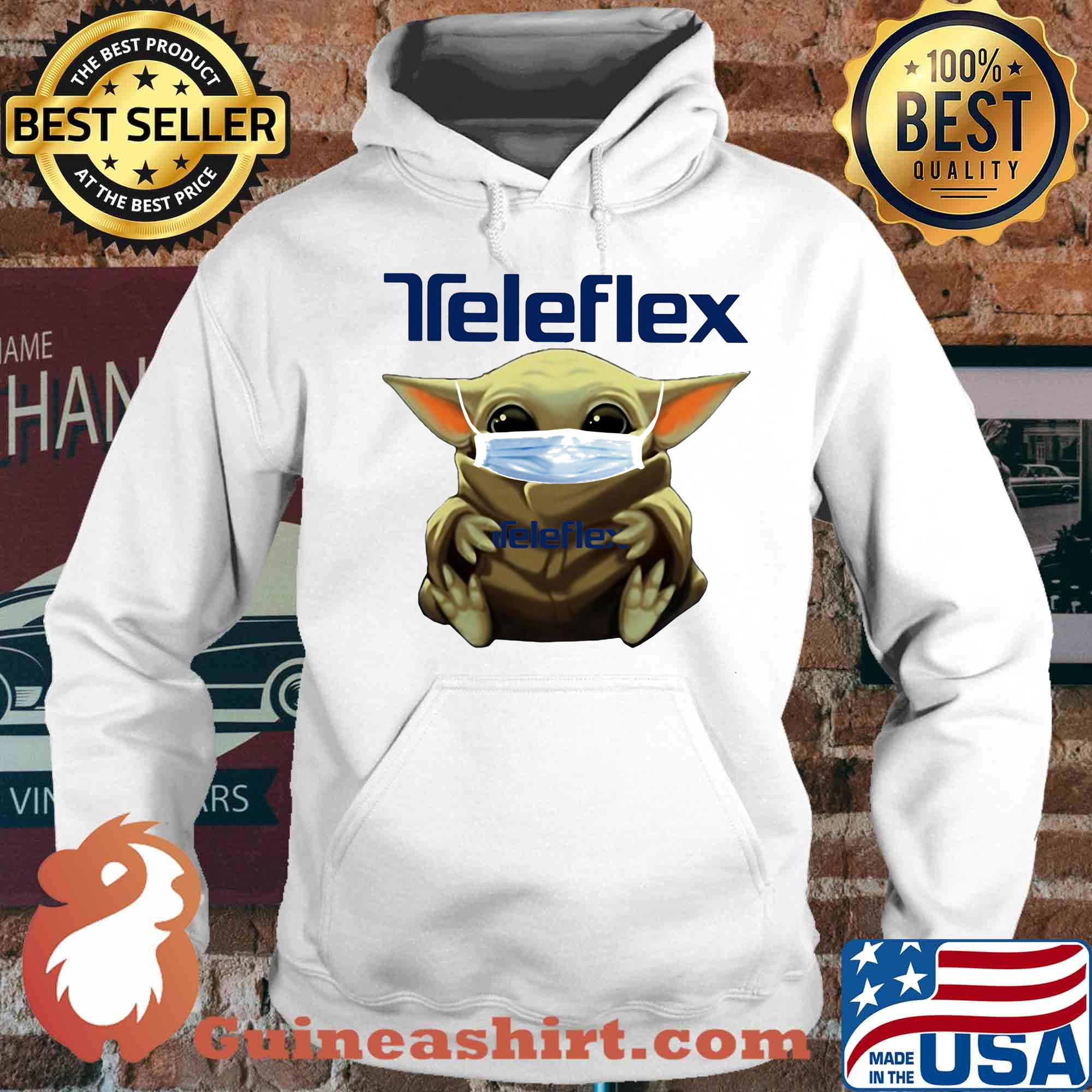 Star wars baby yoda mask hug teleflex covid-19 s Hoodie