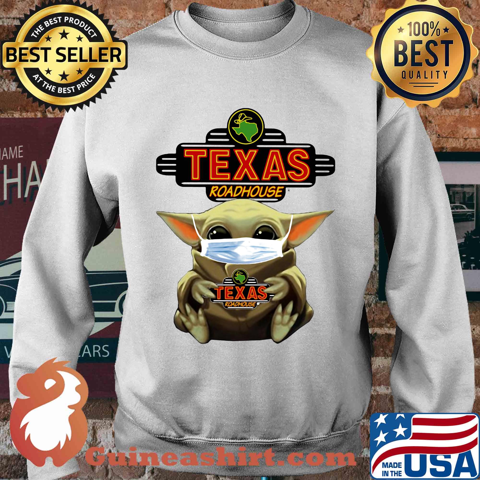 Star wars baby yoda mask hug texas roadhouse covid-19 s Sweater