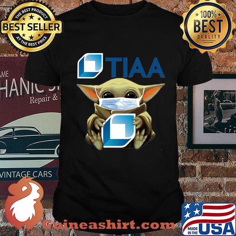 Star wars baby yoda mask hug tiaa covid-19 shirt