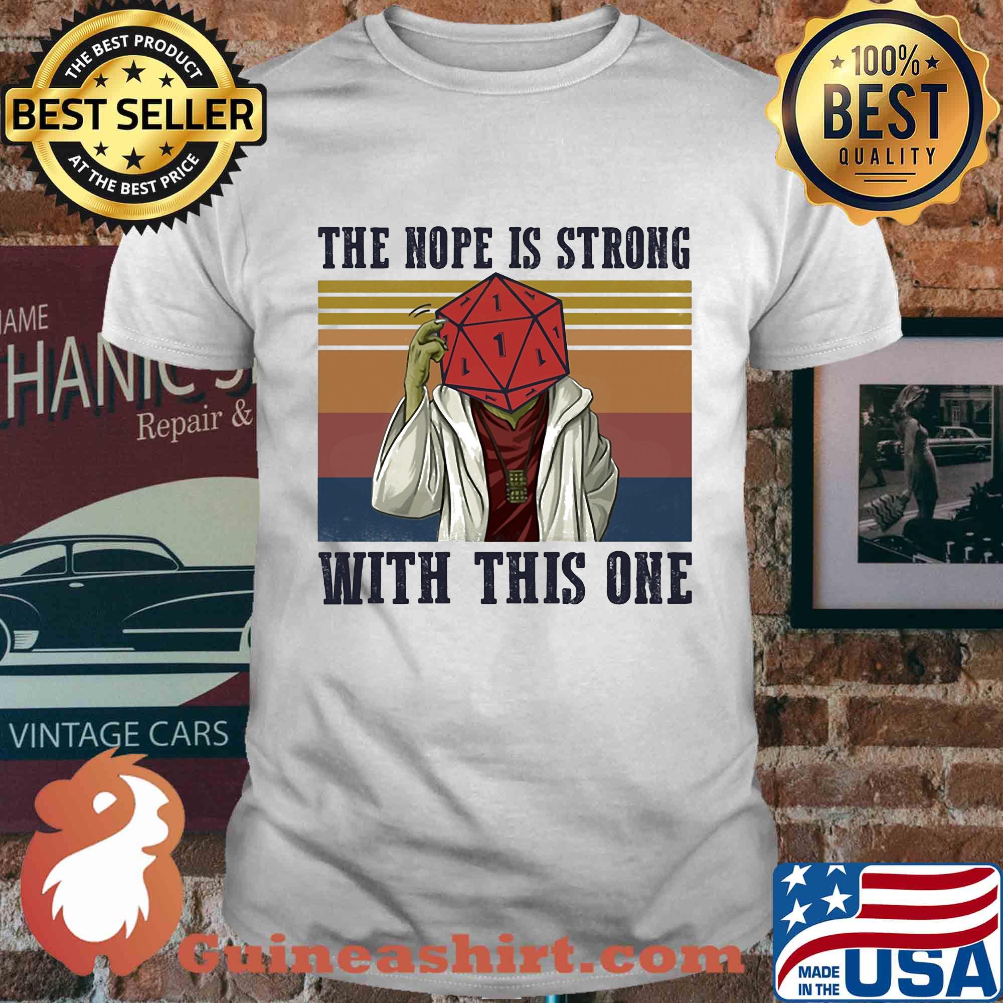 Star wars yoga the nope is strong with this one vintage shirt