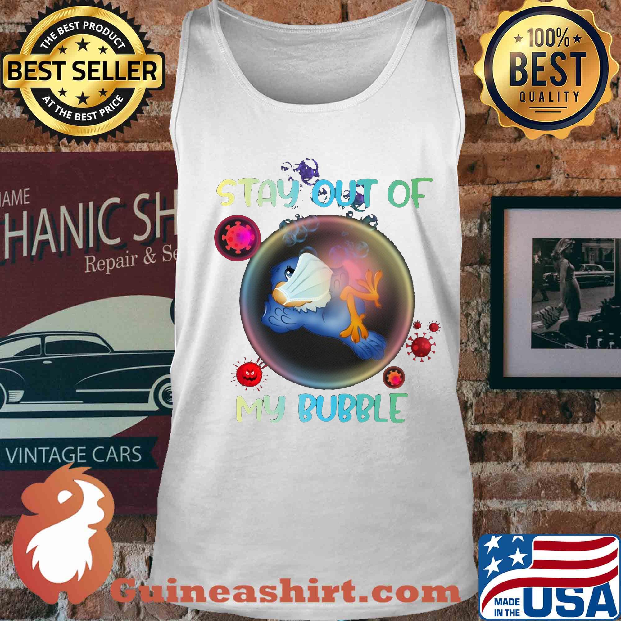 Stay out of bird mask my bubble covid-19 s Tank top