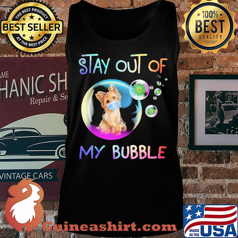 Stay out of my Bubble virus mask Dog s Tank top