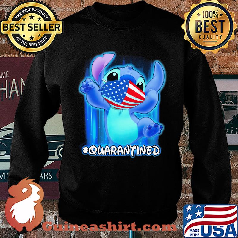 Stich quarantined American flag mask Disney s Sweater