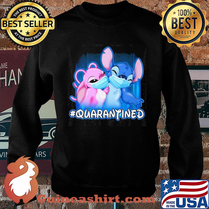 Stitch And Angel quarantined Disney mask Covid-19 s Sweater