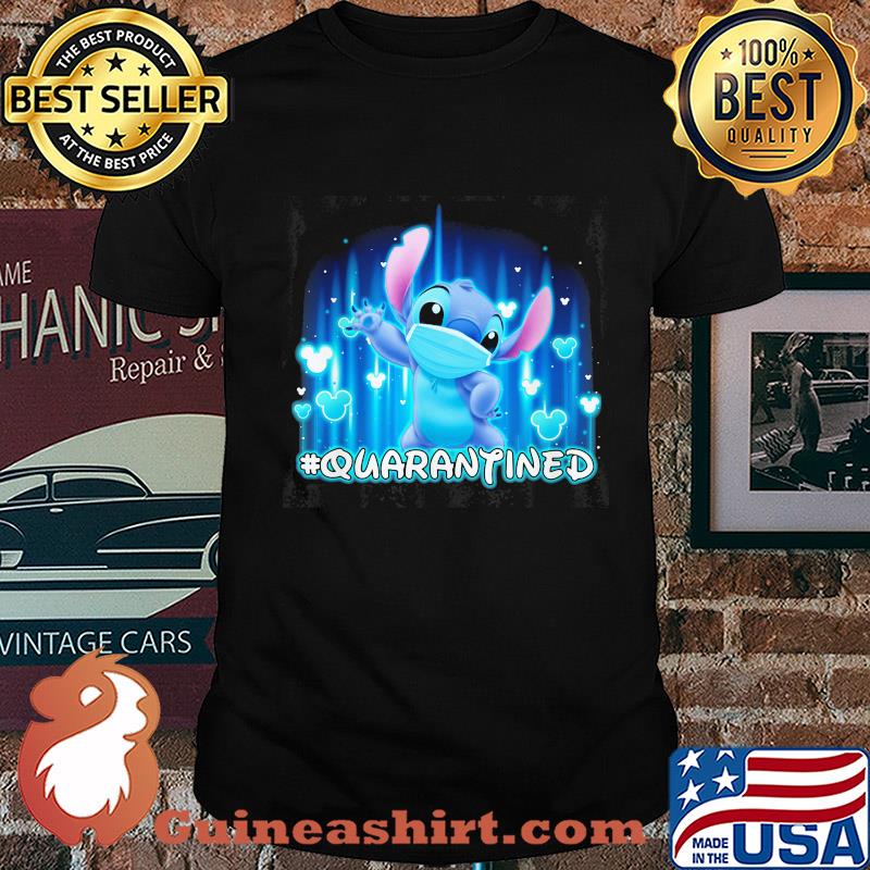 Stitch mask quarantined Disney shirt