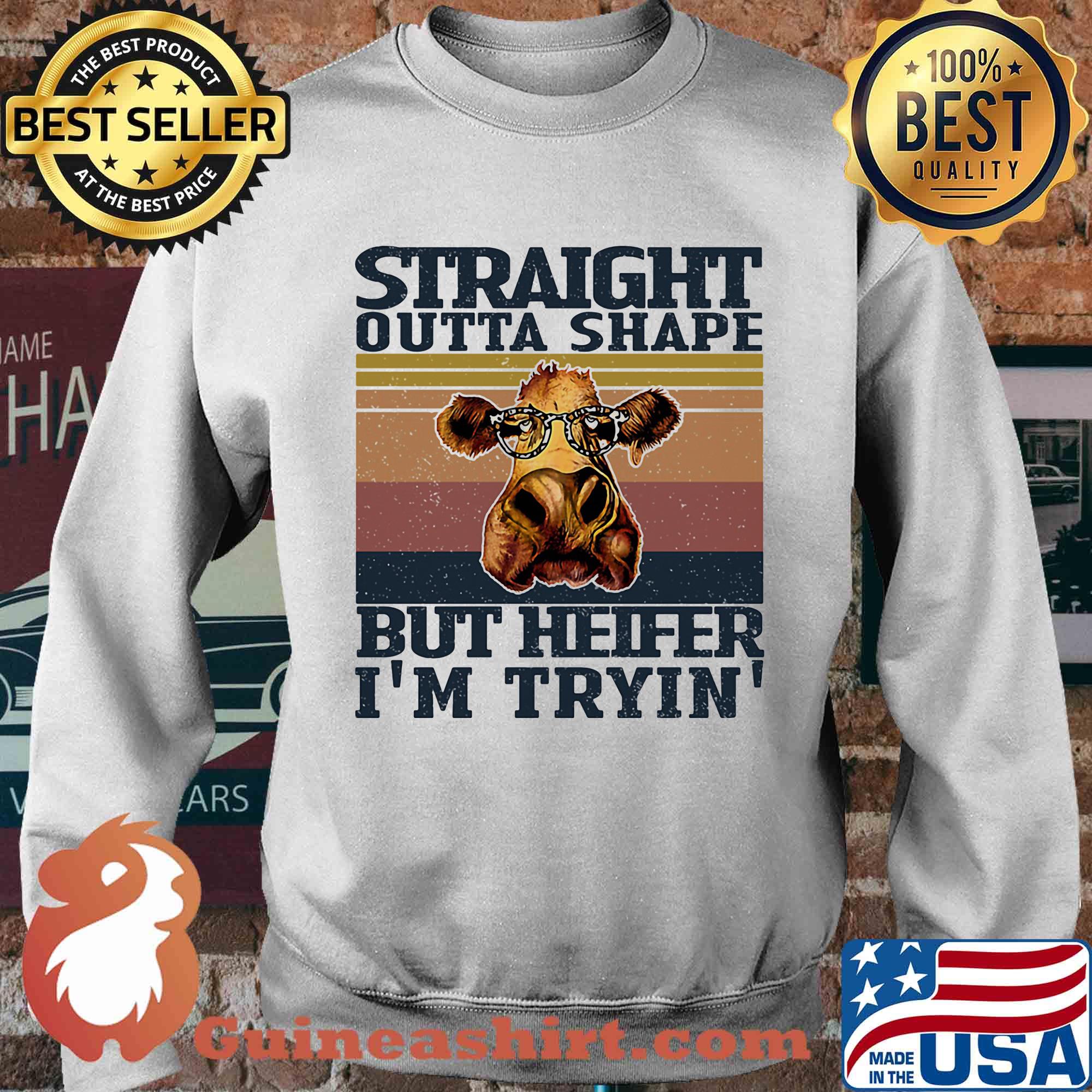 Straight outta shape but heifer I'm tryin vintage s Sweater