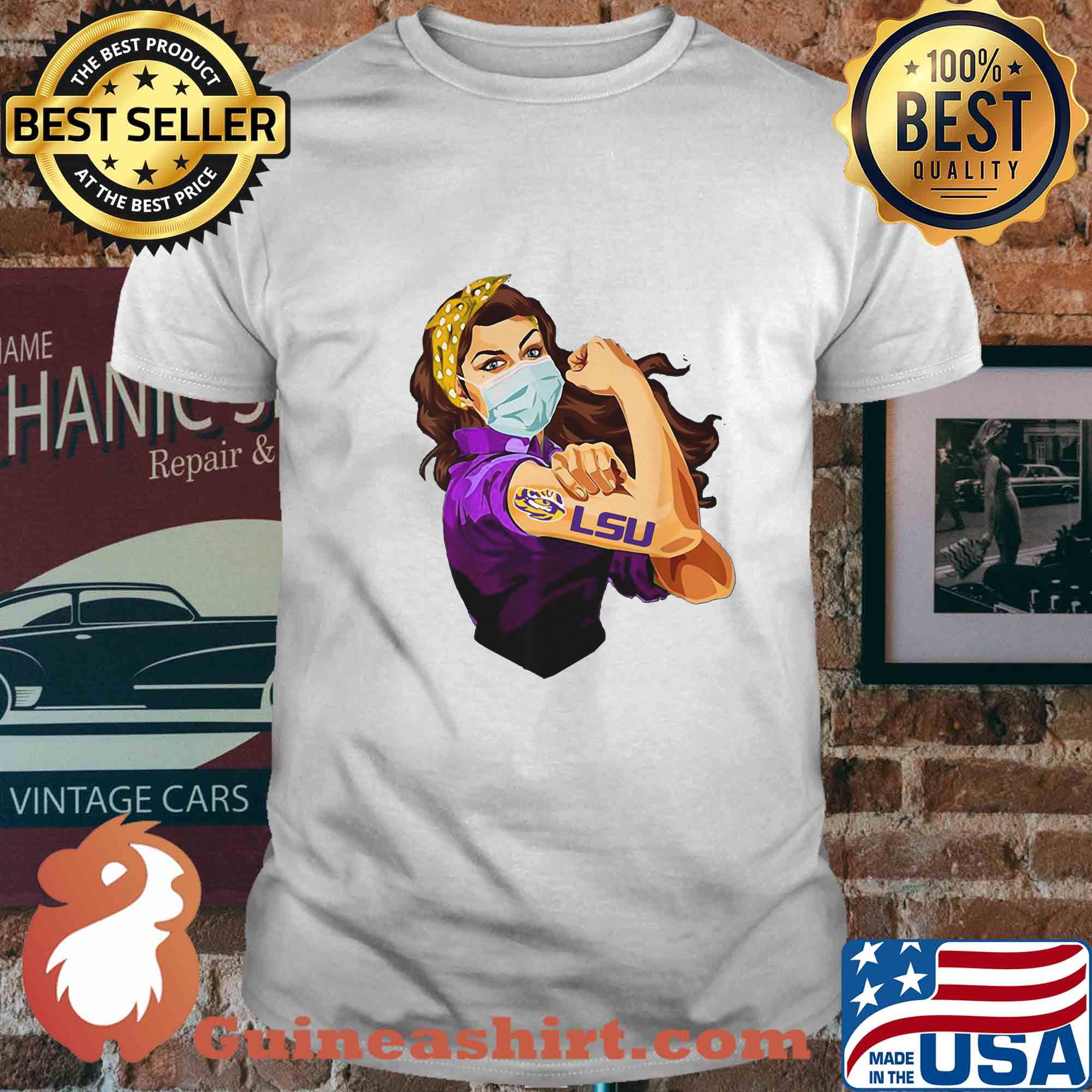 Strong Woman Tattoos LSU Tigers Covid-19 s 11