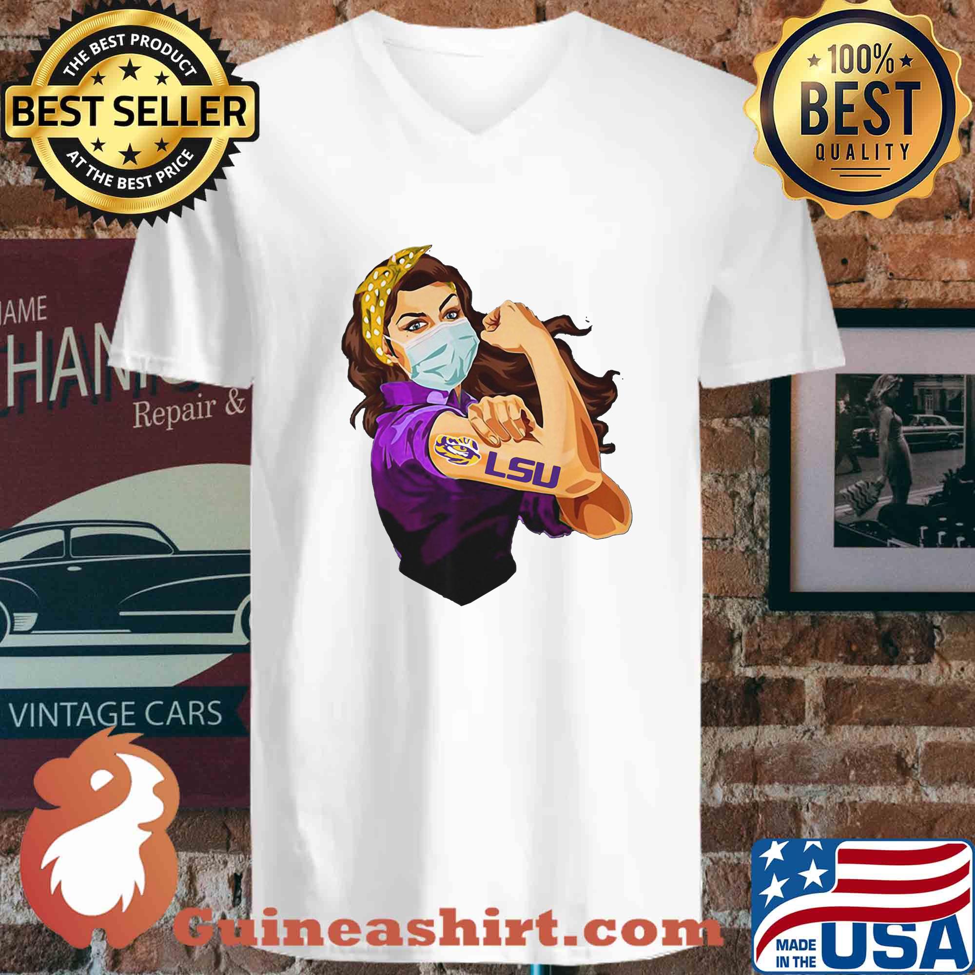 Strong Woman Tattoos LSU Tigers Covid-19 s 3