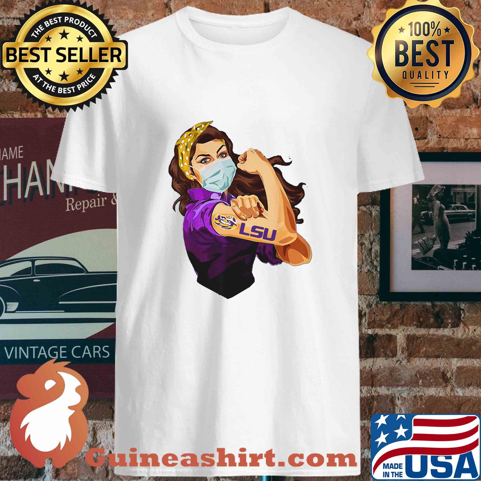 Strong Woman Tattoos LSU Tigers Covid-19 s 4