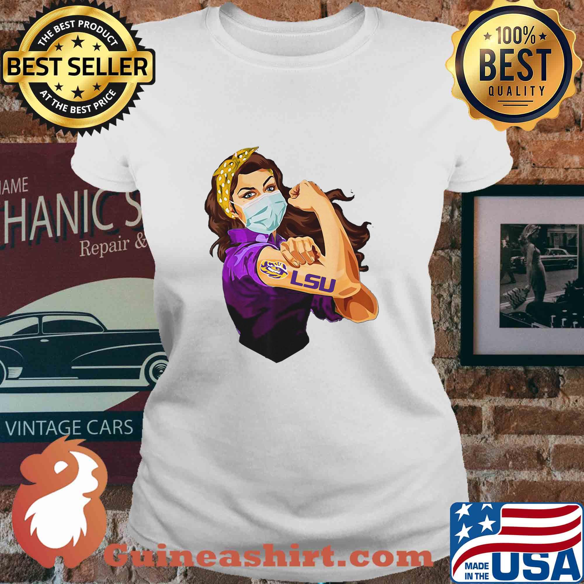 Strong Woman Tattoos LSU Tigers Covid-19 s 9