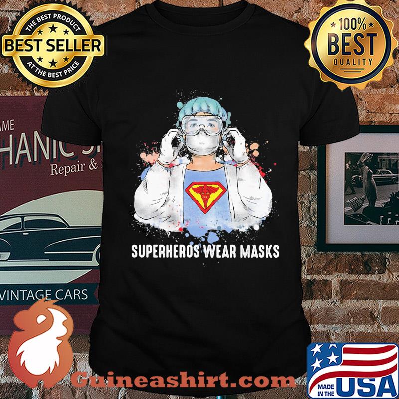Superheroes wear masks covid-19 shirt