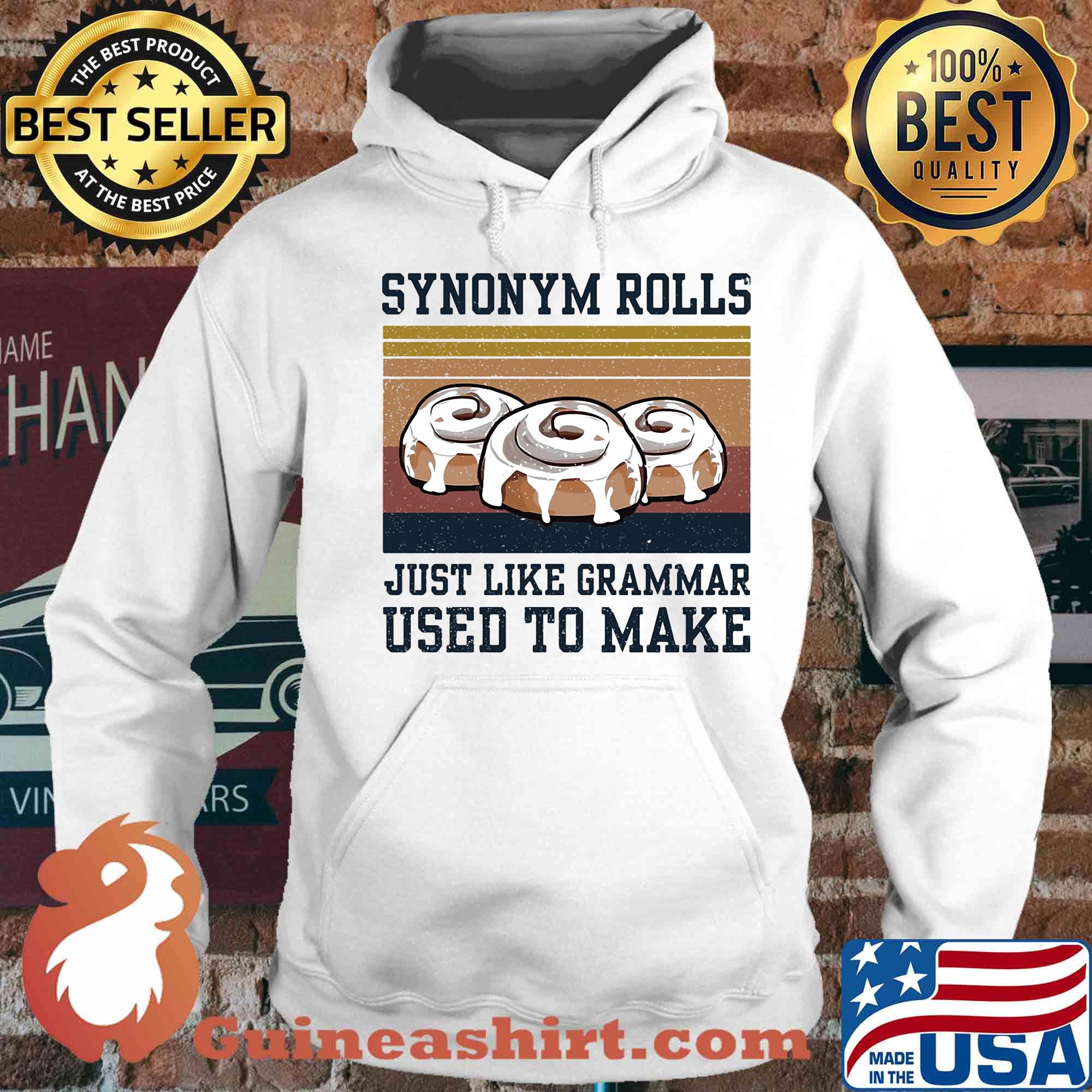 Synonym rolls just like grammar used to make Donuts vintage s Hoodie