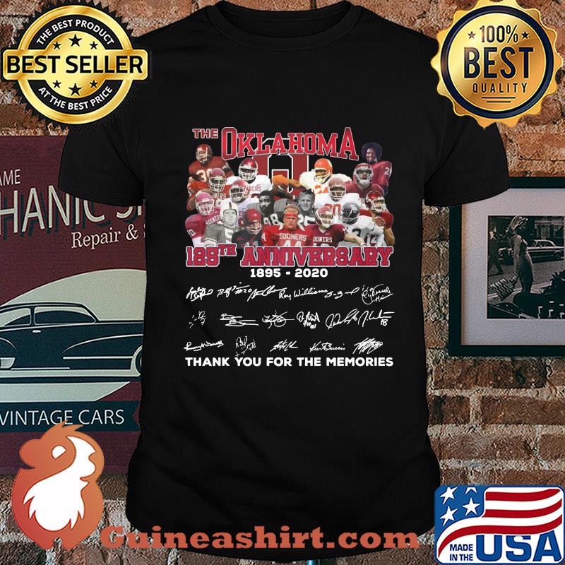 The Oklahoma 125th anniversary 1895 2020 signature shirt
