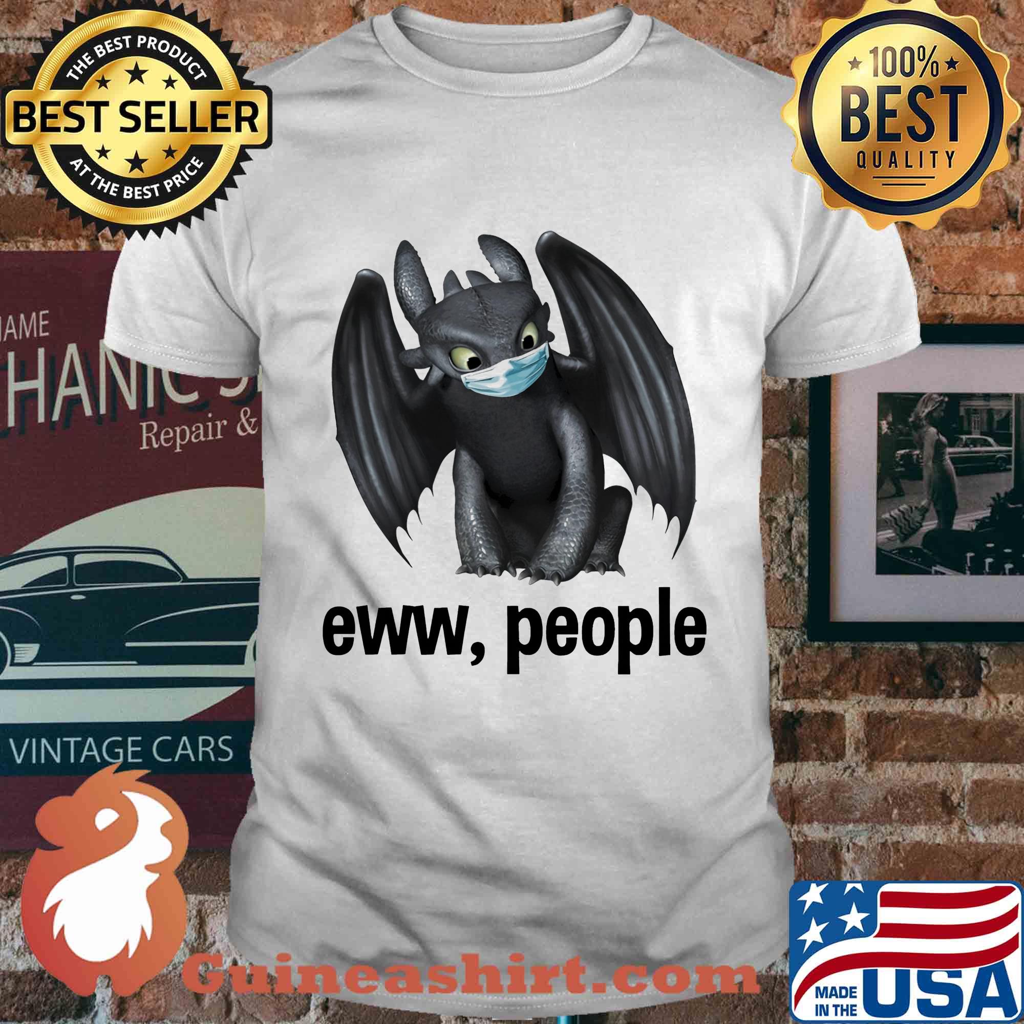Toothless mask eww people shirt