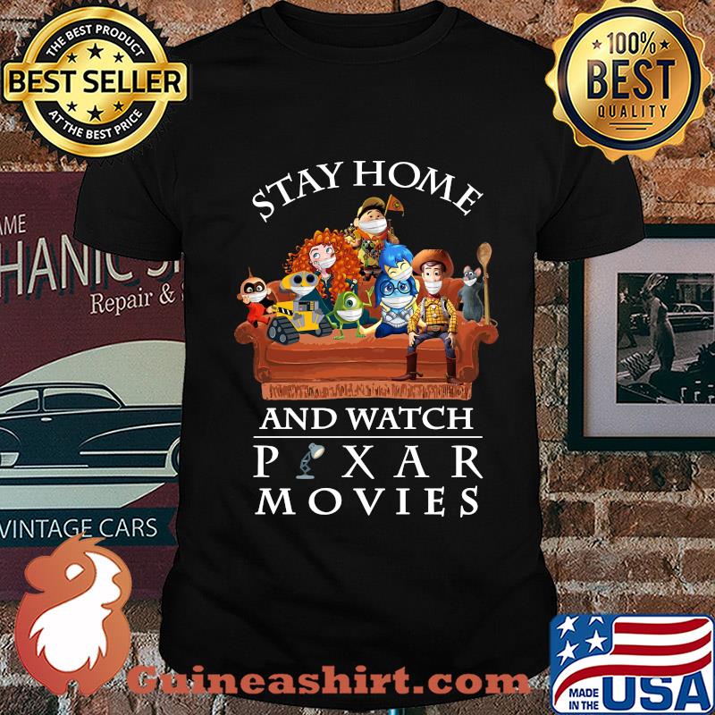 Toy Story 3 Stay home and watch pixar movies in sofa shirt
