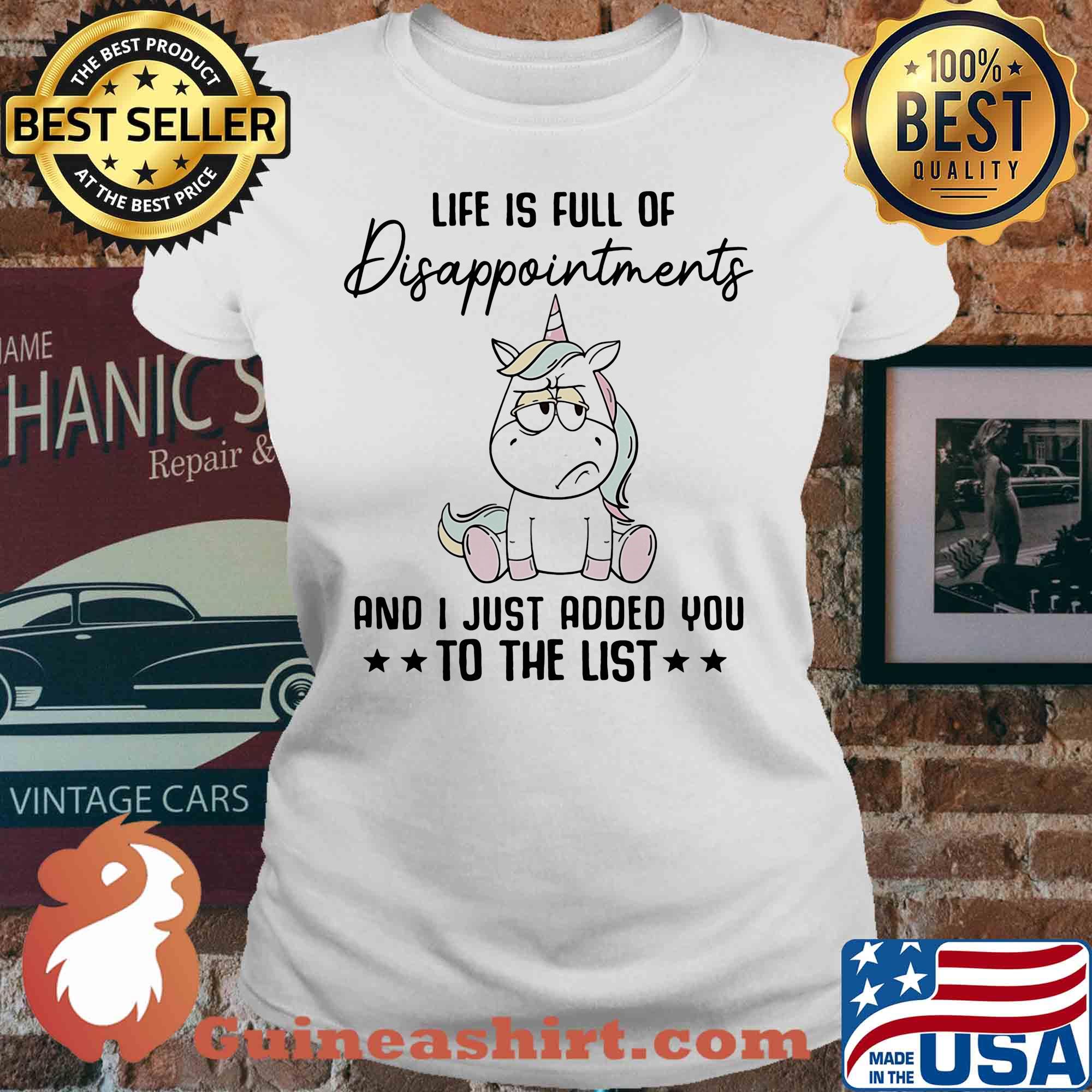 Unicorn Life is full of disappointments and I just added you to the list s V-neck