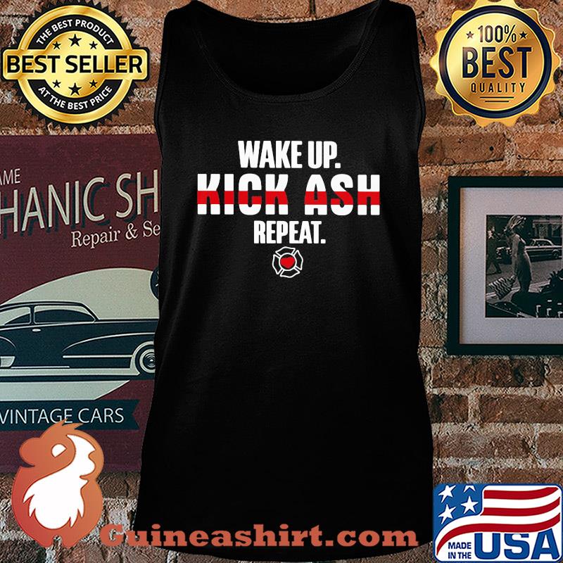 Wake up kick ask repeat s Tank top