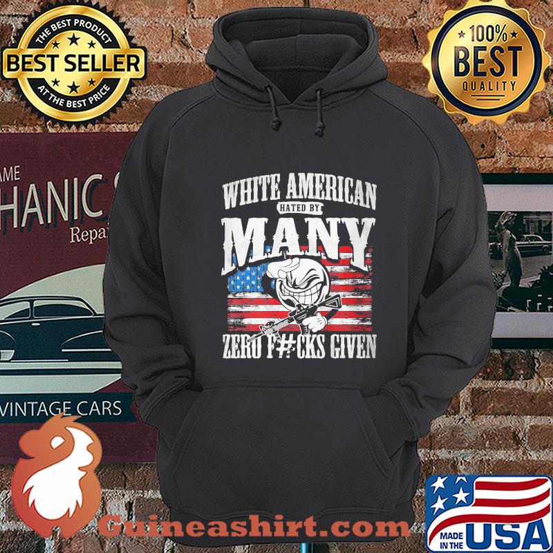 White American Hated By Many Zero Fucks Given Coronavirus Flag shirt