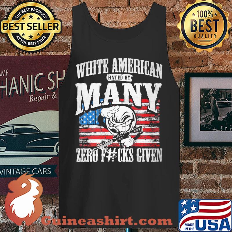 White American Hated By Many Zero Fucks Given Coronavirus Flag s Tank top