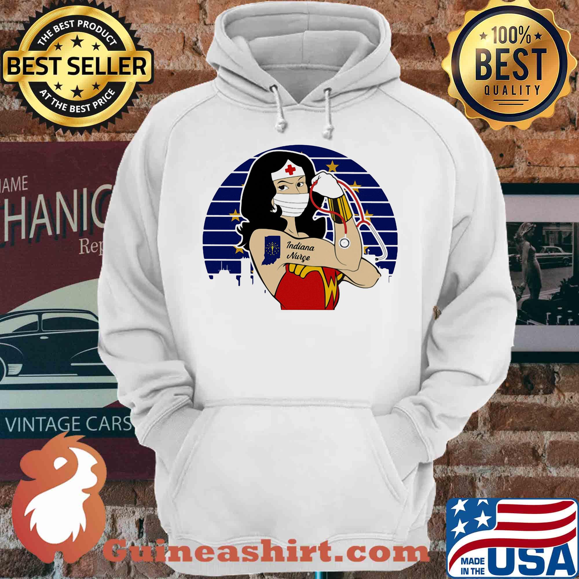 Wonder Woman Tattoos Michigan Nurse Covid-19 Vintage shirt
