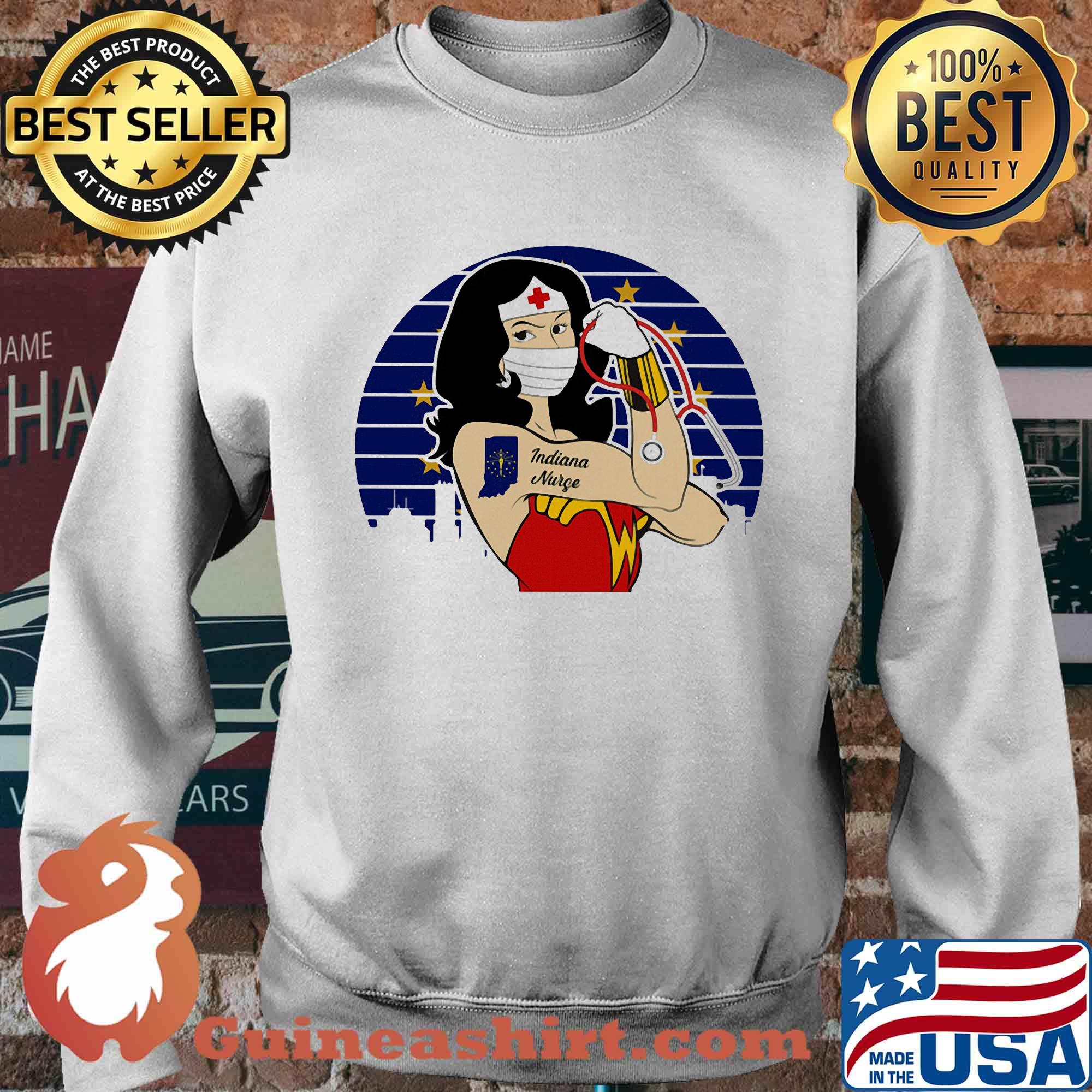 Wonder Woman Tattoos Michigan Nurse Covid-19 Vintage s Sweater