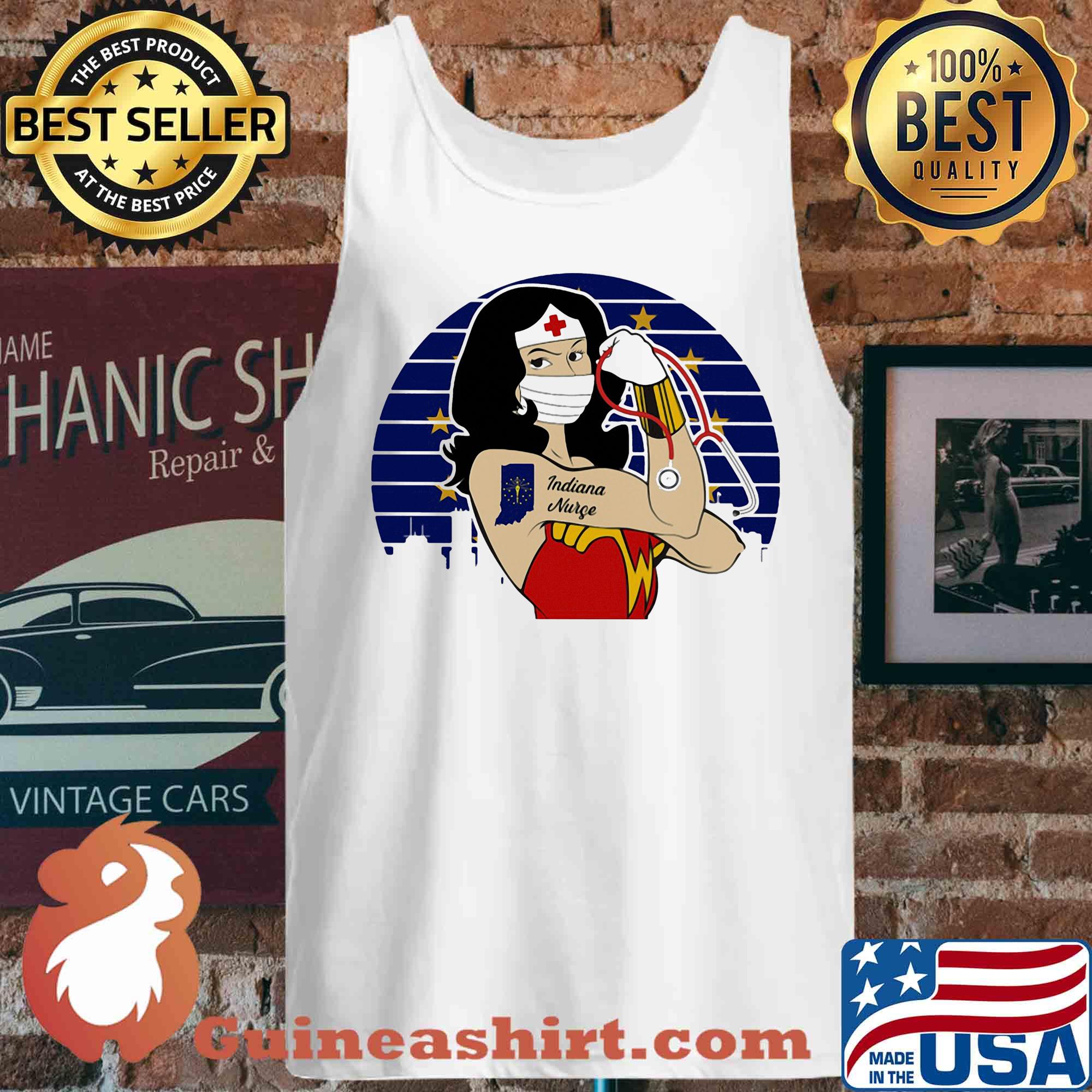 Wonder Woman Tattoos Michigan Nurse Covid-19 Vintage s Tank top