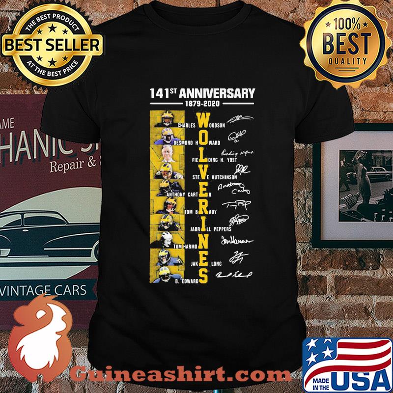 141st anniversary 1879 2020 michigan wolverines football team shirt