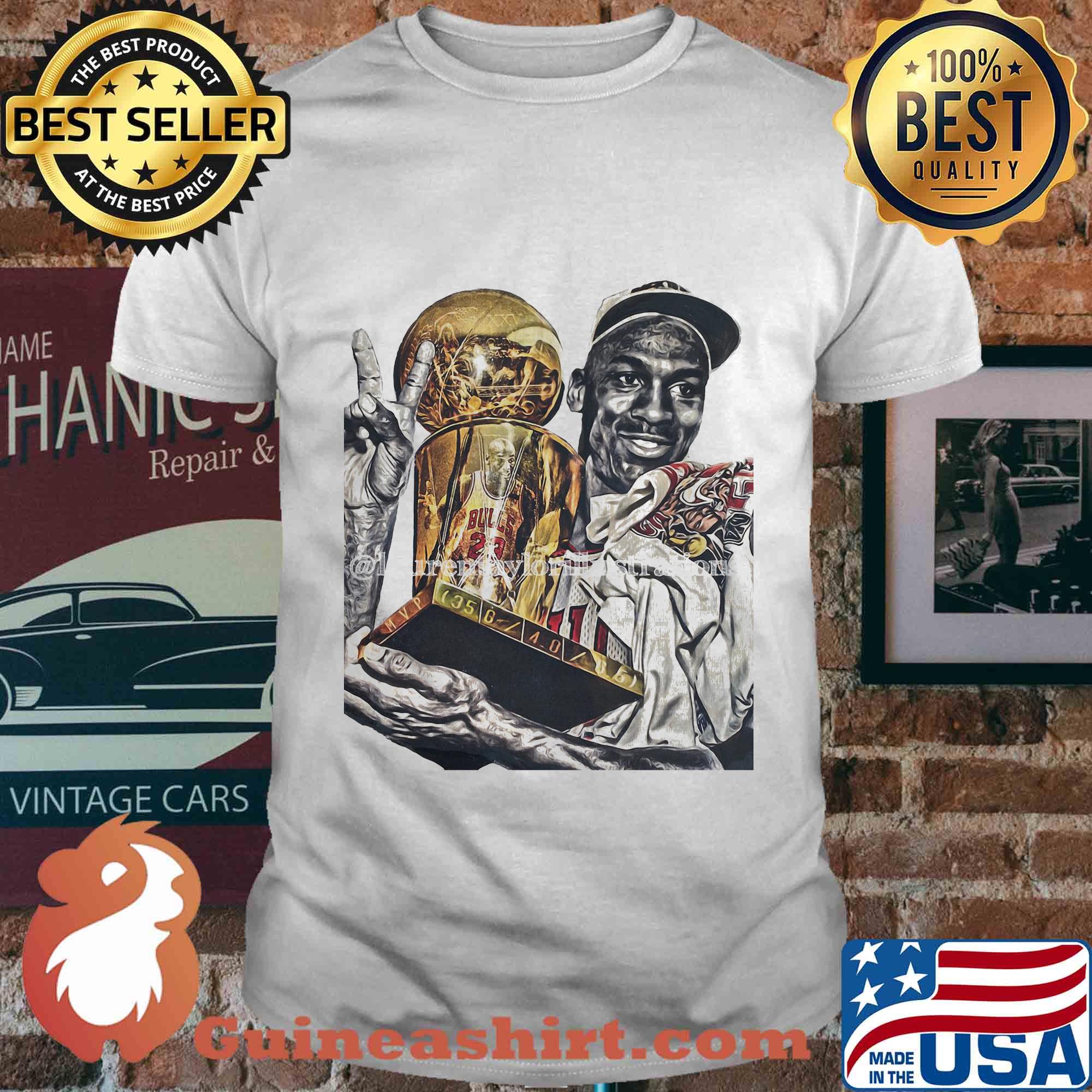 1992 Michael Jordan player basketball champions chicago bulls team shirt