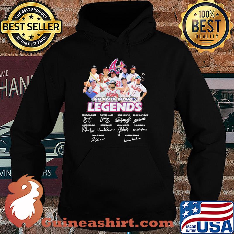 Atlanta braves legends baseball team signatures s Hoodie