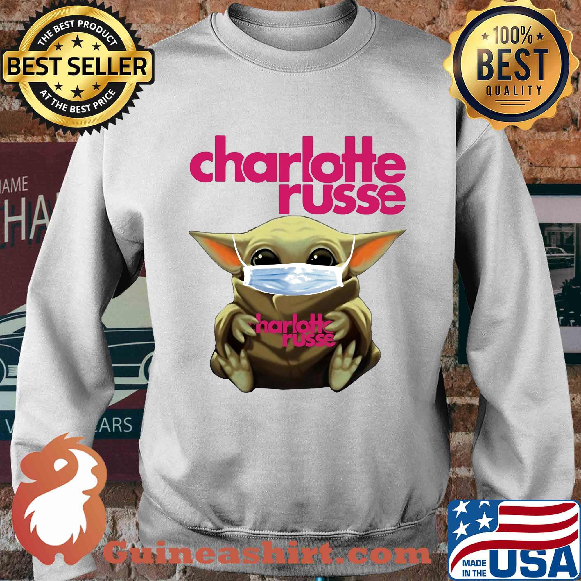 Baby Yoda face mask hug Charlotee Russe s Sweater