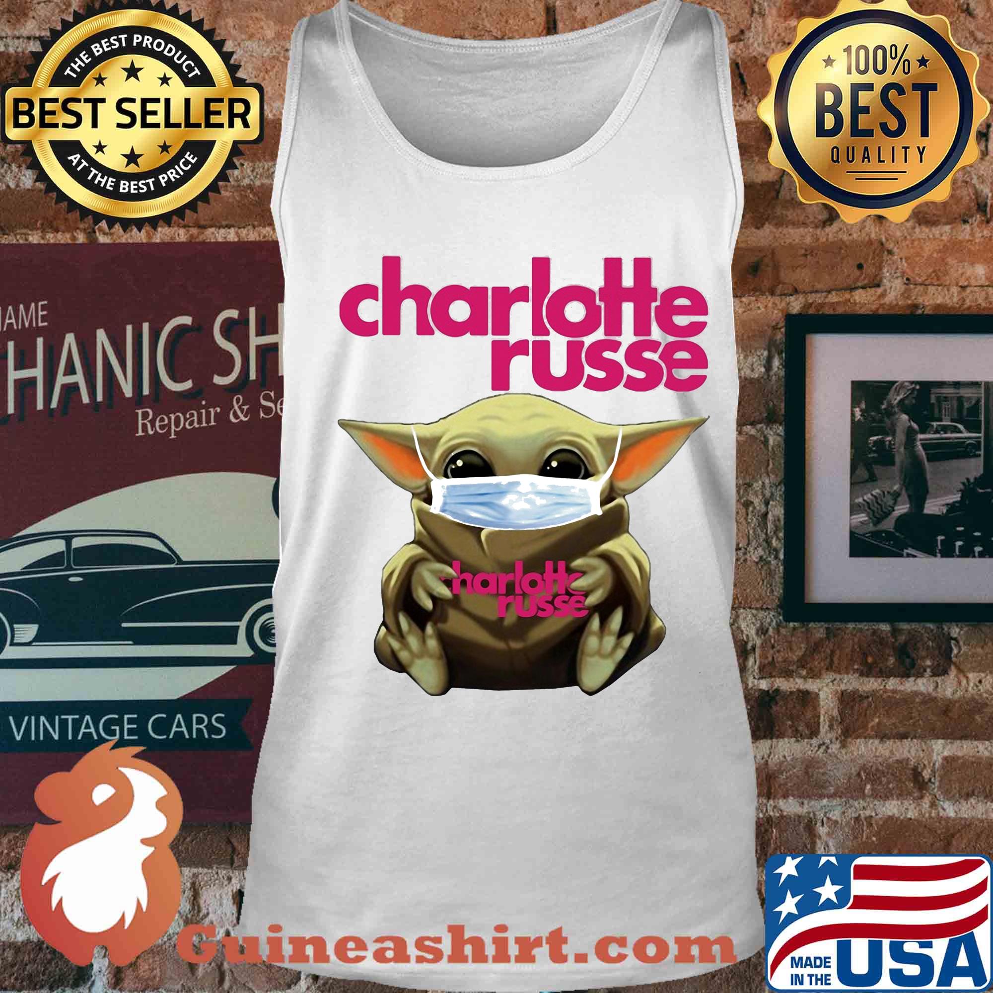 Baby Yoda face mask hug Charlotee Russe s Tank top