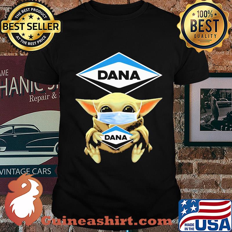 Baby Yoda face mask hug Dana shirt