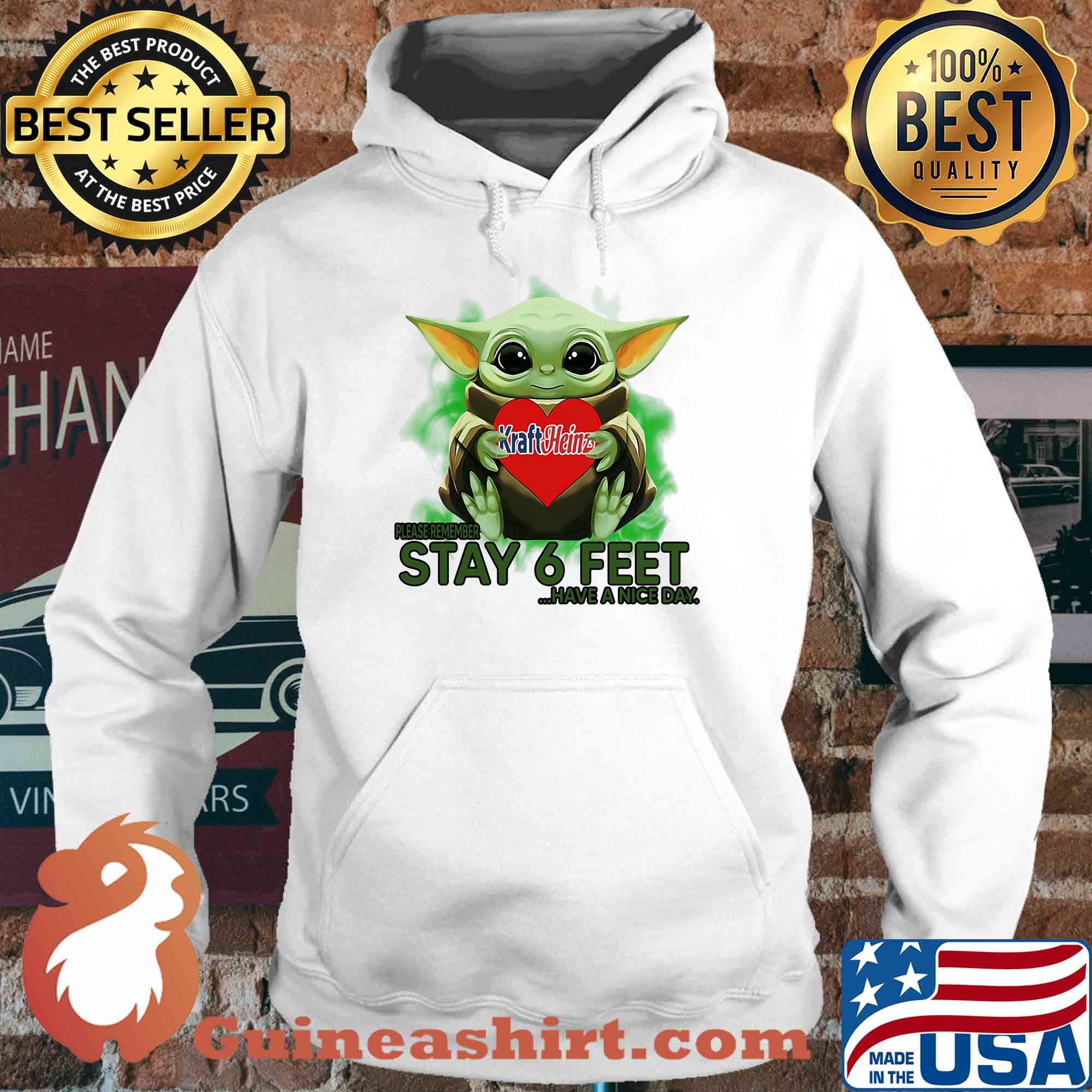 Baby Yoda hug Kraft Heinz please stay 6 feet Have a nice day s Hoodie