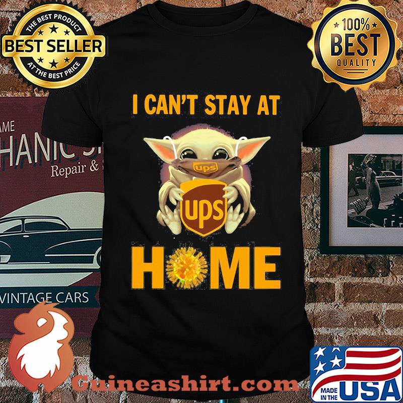 Baby Yoda hug Ups I can't stay at home Covid-19 mask shirt