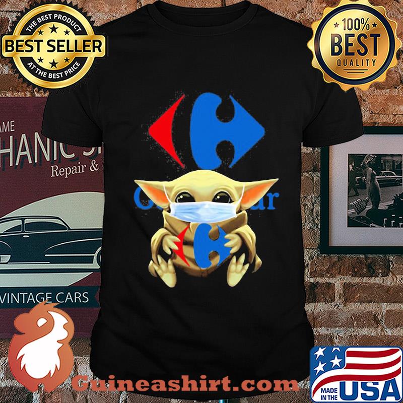 Baby Yoda hug Viajes Carrefour mask shirt